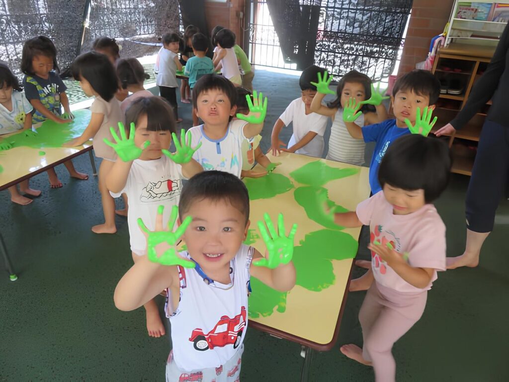 園庭解放の写真